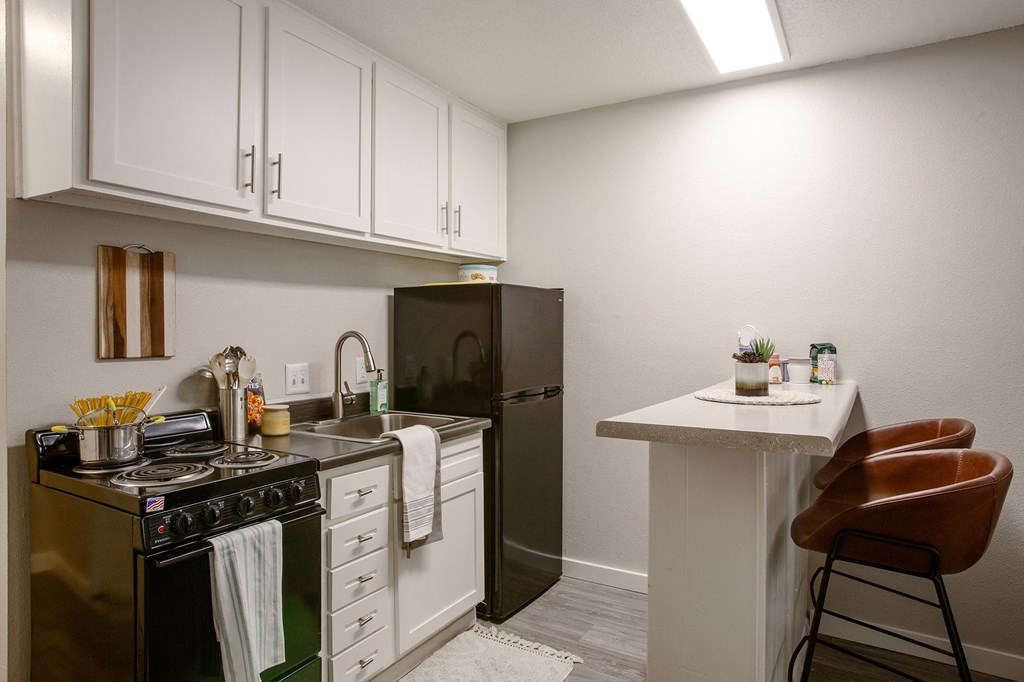 Kitchen at Encanto Lofts in Albuquerque New Mexico